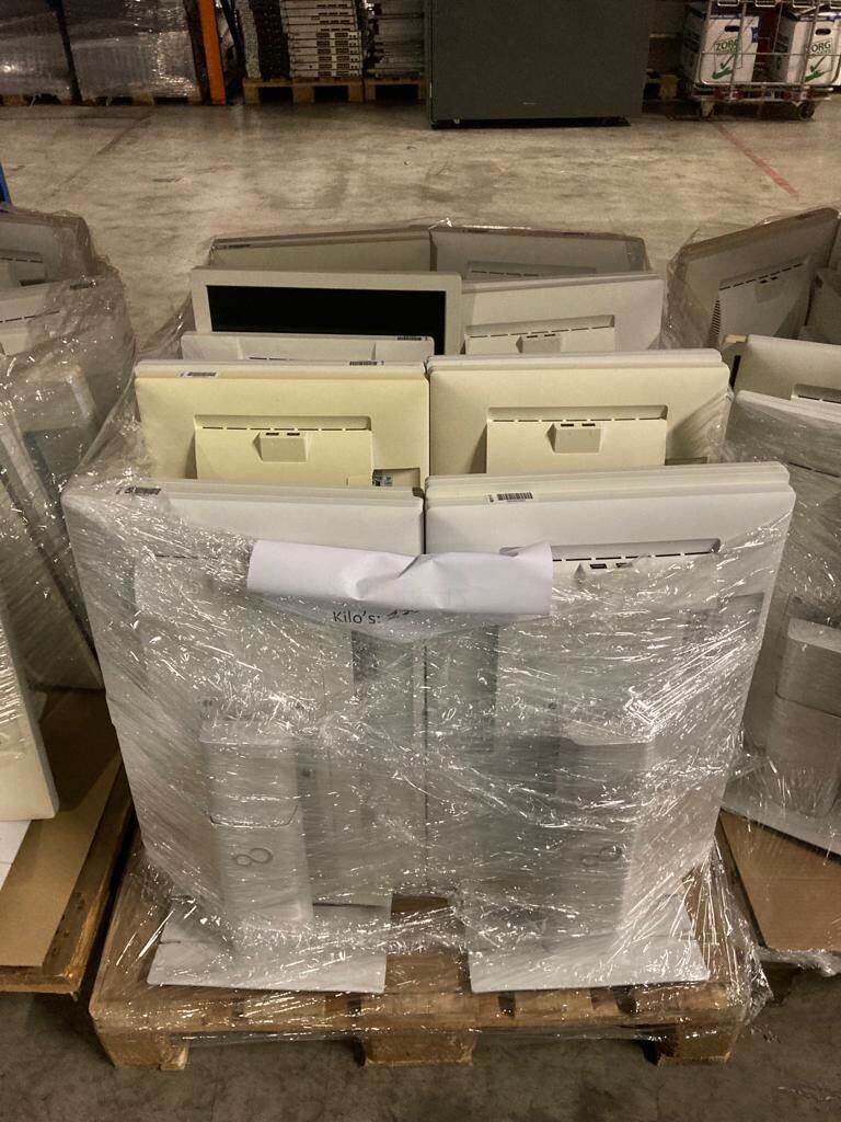 Pallet monitor met steun